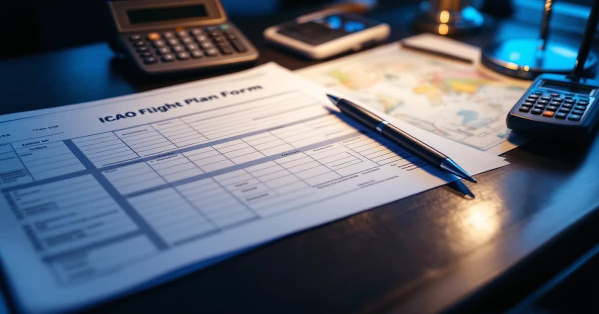 Imagem de capa: Preenchimento do Plano de Voo ICAO: Todos os Campos Explicados